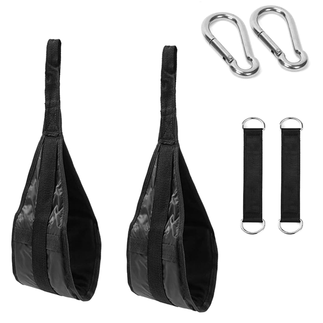Photo 1 of AB Straps Abdominal Sling Straps Pull Up Support Muscle Cantilever Workout Exercise Hanging Belt Nylon Rip Resistant Home Gym Fitness Equipment