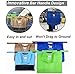 Super Organizer Trolley Bags - 4 Reusable Grocery Bags with Close Tight Large Cooler Bag, Spacious Egg/Bread/Liquor holders, Premium Quality Reusable Shopping Bags, Life Time Warranty