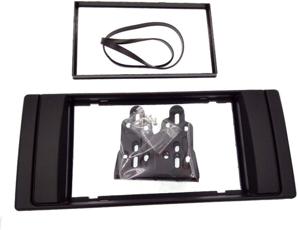 Double 2 DIN Radio Fascia for BMW X5 (E53) 5 (E39) Stereo Facia Frame Panel Dash Mount Kit Adapter Trim Bezel 173x98mm