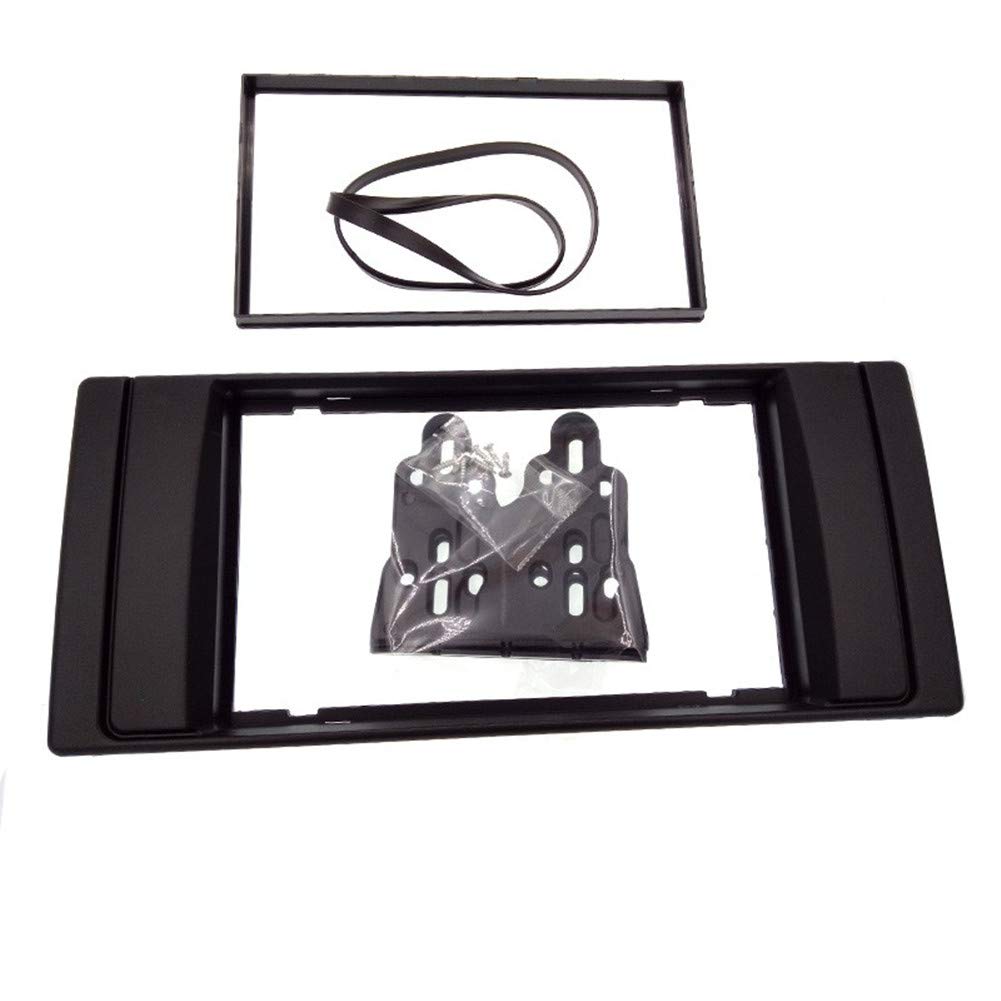 Double 2 DIN Radio Fascia for BMW X5 (E53) 5 (E39) Stereo Facia Frame Panel Dash Mount Kit Adapter Trim Bezel 178x102mm