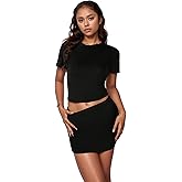 PORRCEY Women Sexy Casual 2 Piece Leopard Cheetah Print Party Club Bodycon Mini Dress