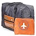 Travel Bag Lightweight Duffel Gym Bag Waterproof Foldable Portable Luggage Bag Men Women (32L, Orange)