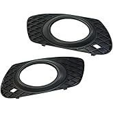 Riloer Front Bumper Fog Light Lamp Grille Grill Cover, 2006-2008 Compatible with Mercedes Benz W164 ML320 ML350 ML500 ML550 ML63AMG, Pair 1648260124+1648260224