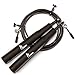 Jump Rope Effective for Workout, Speed Training, Double Unders, Boxing, MMA and Fitness - Adjustable for Adults and Kids w/ Bearing Balls - Carry Bag Included and 3 Premium Bonus eBooks by FitEat.