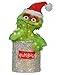 Product Works 31465538 Pre-Lit Soft Faux Fur Sesame Street Oscar The Grouch Christmas Yard Art Decoration with Clear Lights, 18