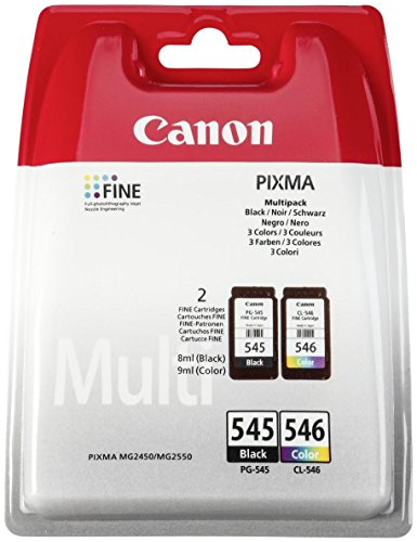 Canon PG-545 CL546 Multi-pack (Black, Cyan, Magenta, Yellow)