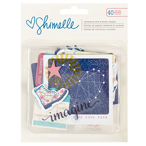 American crafts shimelle starshine ephemera 40 pc
