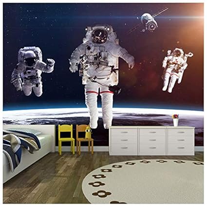 Amazon Com Azutura Astronauts In Space Wall Mural Planets