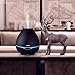 Essential Oil Diffuser 2000ml for Large Room, Ultrasonic Essential Oils Humidifier-Top Fill Humidifier-Dark Grey-Sooth Night Light- Quiet for Bedroom, Home&Large Rooms