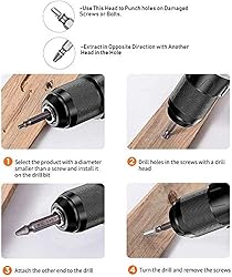 Damaged Stripped Screw Extractor Kit for Broken