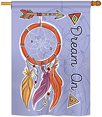 Angeleno Heritage - Dream On Country &amp; Primitive - Everyday Southwest Impressions Decorative Vertical House Flag 28" x 40" Printed In USA