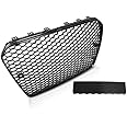 V-MAXZONE PARTS Front Grill Front Central Grill Sport VR-59 Honeycomb Mesh Grille Sport Glossy Black Compatible with Audi A5 2011 2012 2013 2014 2015 2016 Coupe Cabrio