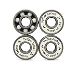 Yellow Jacket Premium Fidget Spinner Replacement Bearings, 1 Ceramic Spin Bearings, 3 Steel White Lightning Counterweight Bearings