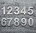 QT Modern House Number - 6 Inch - Brushed Stainless Steel (Number 1 One), Floating Appearance, Easy to install and made of solid 304