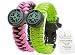 A2S Survival Gear Kit Paracord Bracelet for Girls Colorful Everest Series with built-in New Type Compass, Fire Starter, Emergency Knife & Whistle – Pack of 2 - (Pink / Light Green)