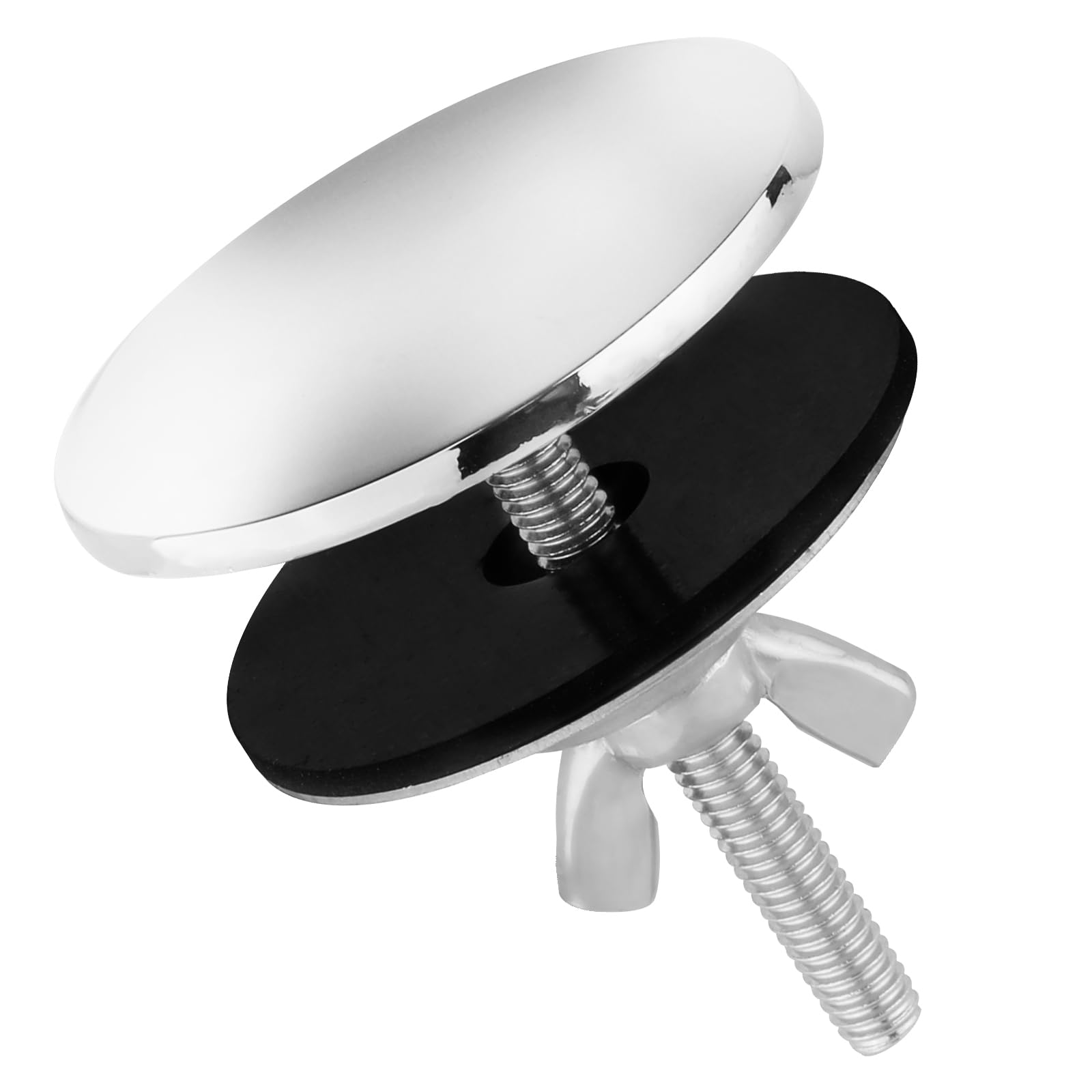 Tap Hole Cover, 5cm Stainless Steel Kitchen Sink Faucet Hole Cover Good Sealing Sink Faucet Hole Plug for Leak Prevention (Silver)