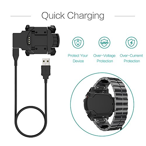 TUSITA Charger for Garmin Fenix 3, Fenix 3 Sapphire, Fenix 3 HR, Quatix 3, Tactix Bravo Smartwatch - - //medicalbooks.filipinodoctors.org