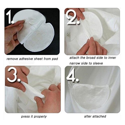 Mmrm 50Pcs Disposable Underarm Sweat Guard Pad Armpit Sheet Liner Clothing Shield,Sweat Absorbing Pads