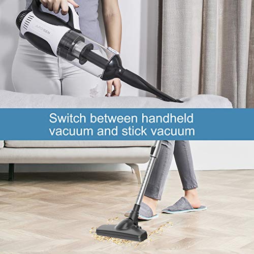 APOSEN Cordless Vacuum Cleaner, 4 in 1 Stick Handheld Vacuum Cleaner ...