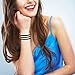 Zuo Bao Stainless Steel Bracelet Grooved Cuff Bangle for Women (3pcs/Set)