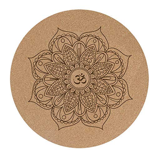 Mooyod-Yoga-Mat-Little-Round-Cork-Rubber-60x60cmx3mm-Non-Slip-Yoga-Cushion-Meditation-Cushion-Pad-Pilates-Pad-for-Home-Outdoor