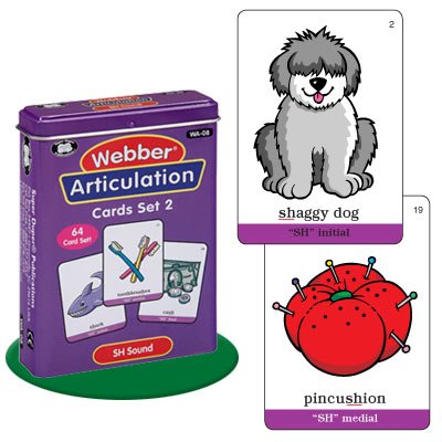 Super Duper Publications Webber Articulation SH Sound Card Deck Educational Learning Resource for Children