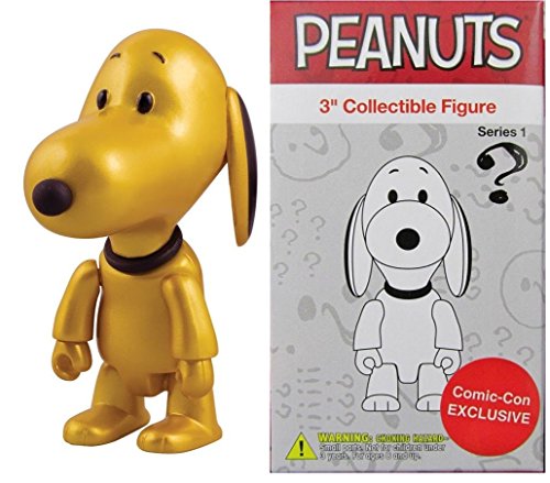 SDCC 2016 Exclusive Peanuts Qee Gold Snoopy 3" Collectible Figure Limited to 550 Worldwide!