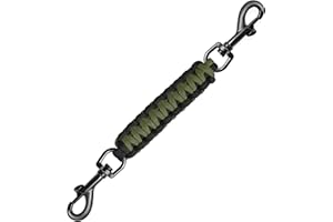 Dog Collar Safety Clip with Dual Clasps,Handmade Backup Safety Strap for Dog Harness, Collars and No Pull Harness Connectors 