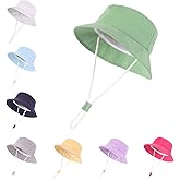 LLmoway Baby Sun Hat Toddler Bucket Hats for Boys Girls Summer Beach UV Protection Lightweight Kids Summer Hat with Strap