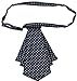 PAN PA Women's Bow Ties Work Wear Accessories Grid Cravat Navy Blue