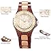 Bewell Women's ZS-100BL Handmade Wooden Analog Quartz Retro Wrist Watch