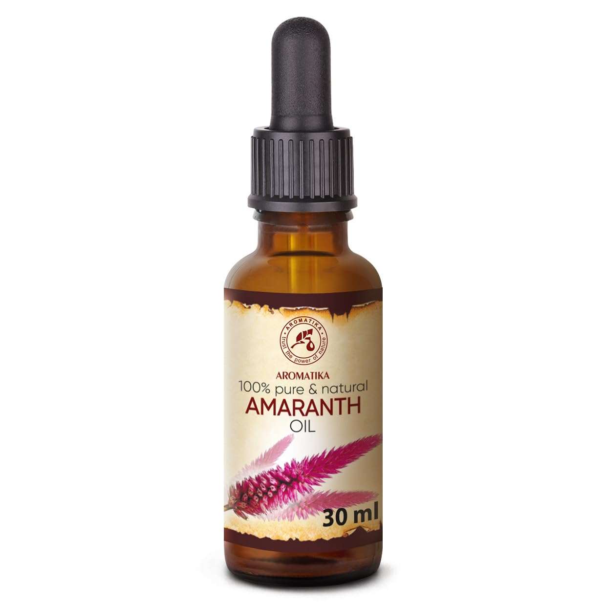 Amaranth Oil Cold-pressed 30ml - 100% Pure and Natural Amaranth Oil - Amarantyus ?audatus Seed Oil - Amaranth - Intensive Care for Face - Body - Hair