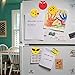 3D Emoji Magnets, Pococina 26 Pack Emoji Refrigerator Magnets Set, 1.7 Inch Funny Fridge Magnet Set for Kids Kitchen Home Decor Classroom Office Hospital