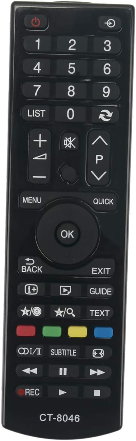 ALLIMITY CT-8046 Remote Control Replace Fit for Toshiba HD TV 24D1533DB 24D1544DG 24D1633DB 24W1633DB 24W1633DG 32L1544DG 32W1533DB 32W1534DG 32W1633DB 40L1533 40L1533DB 40L1533DG 40L1543DG - Image 3
