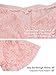 JustVH Women's Off Shoulder Short Sleeve V Neck Lace Maternity Gown Maxi Photography Dress Peach Pink