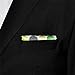 Shlax & Wing Mens Pocket Square Dots Green Black White Handkerchieves Silk Hanky