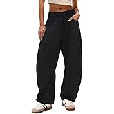 IWD Womens Sweatpants 2026 Baggy Wide Leg Pants Casual Elastic Waisted Drawstring Barrel Sweat Pants with Pockets