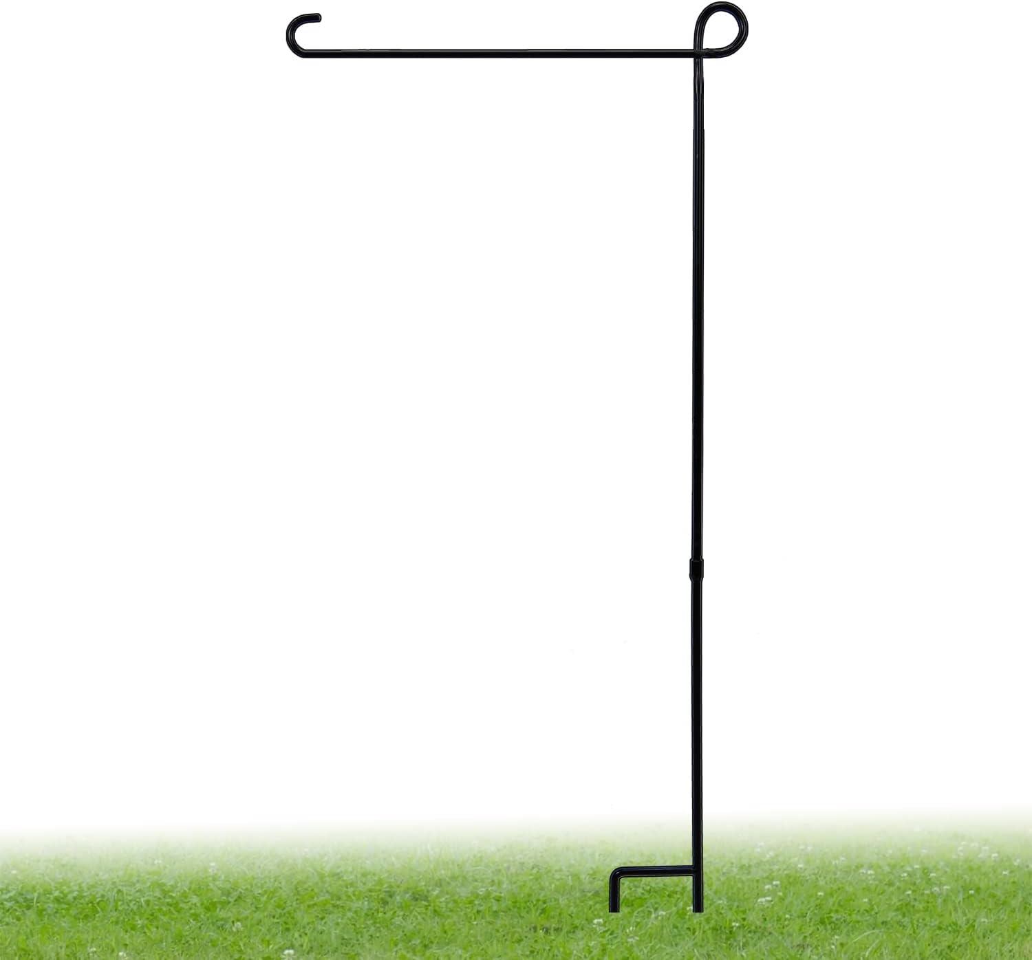 Flagpole Hardware - DEWBIN Garden Flag Holder Stand, Premium Garden Flag Pole Holder Weather-Proof Metal Powder-Coated Flagpole Without Clip and Stopper and Flag for Garden Flag, Outdoor Garden Decor