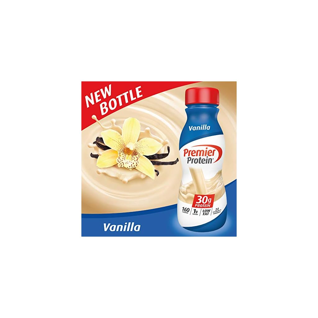 Premier Protein Shake, Vanilla, 30g Protein, 1g Sugar, 24 Vitamins