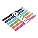 Vastar 6 in 1 Colorful Replacement Bands & Metal Clasps, For Samsung Galaxy Gear Fit Smart Watch Bracelet Wristband Bracelet Sport Arm Wrist Band, Black/Pink/Green/Light Blue/Orange/Black&White Spots