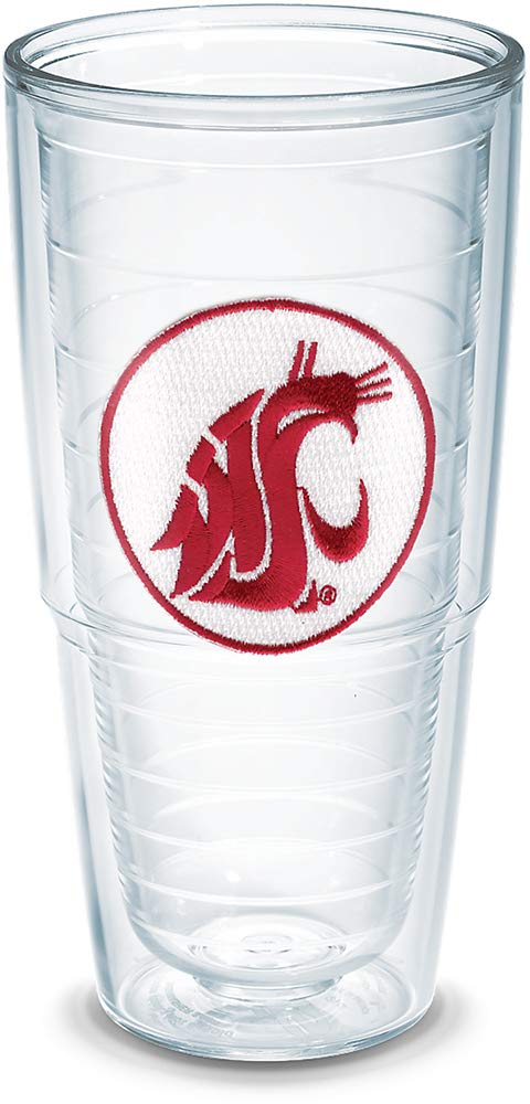 Tervis Made in USA Double Walled Washington State University Cougars Insulated Tumbler Cup Keeps Drinks Cold & Hot, 24oz - No Lid, Logo