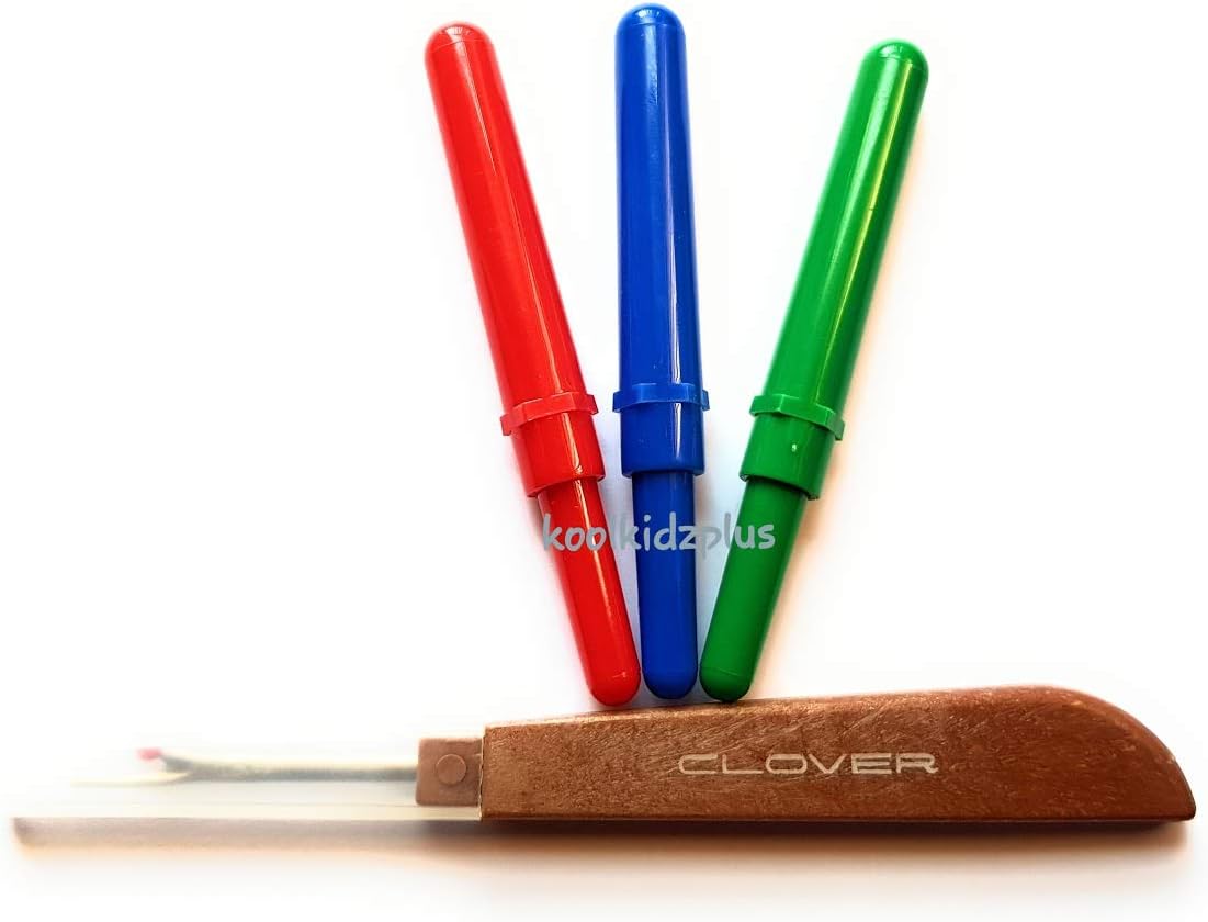 KKP Clover Set of Four Seam Ripper Stitch Un Picker, multi coloured - Image 5
