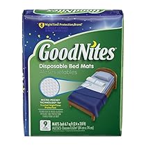 GoodNites Disposable Bed Mats, 9 Count