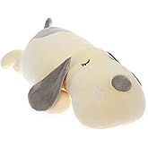 ERDAO Dog Plush Pillow, Soft Dog Stuffed Animals Toy Plushie Body Pillow Gifts for Kids Girls Boys (Gray, 17.7 inch)