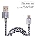 iPhone Charger 3.3ft Netcosy Lightning Cable Apple Certified Nylon Braided Cord to USB Charging Cable for iPhone 8,7 Plus,6S Plus,6 Plus,SE,5S,iPad Mini,Air Pro,iPod (Grey)