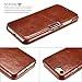 ICARERCASE iPhone 8 Case iPhone 7 Leather Case, Genuine Vintage Leather Side Open Case in Slim Thin Design, Flip Folio Style Cover with Magnetic Closure for Apple iPhone 7/8 4.7 Inch (Brown)