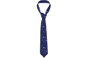 Hockey Blue Pattern Stylish Men's Ties Neckties for Men Formal Party Business Full Width Printing