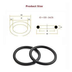 QXCIVR Thickness CS 8.6mm O Ring Seal Gasket OD