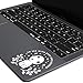Kodama Tree Spirits Hayao Miyazaki Quote to See with Eyes Unclouded for MacBook Laptop car Window Die-Cut Vinyl Decal Sticker (White)