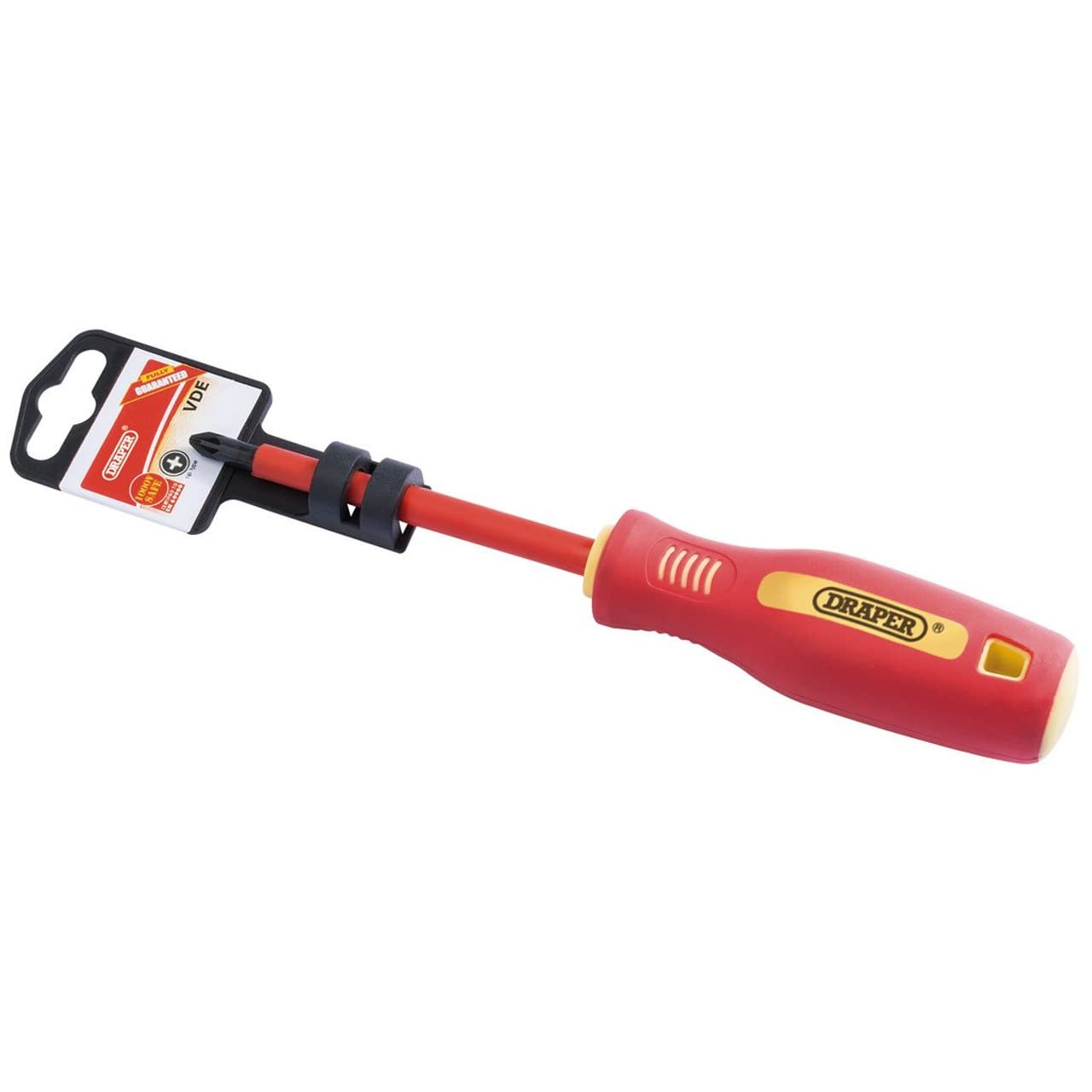 Draper 46534 PZ Type Number 2 Fully Insulated Screwdriver with Soft Grip, 100mm